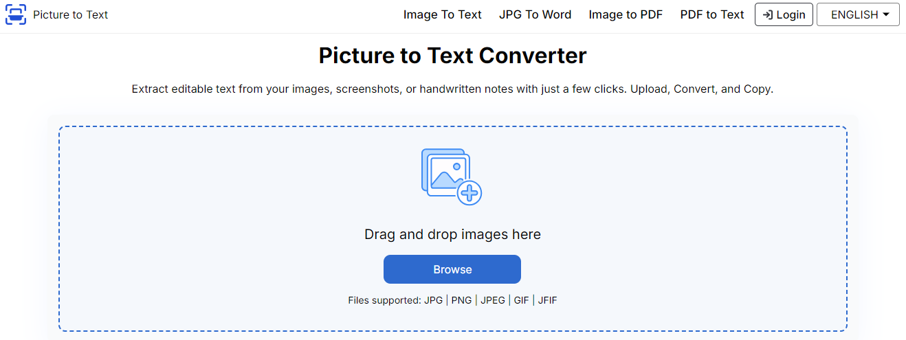 picture to text tool