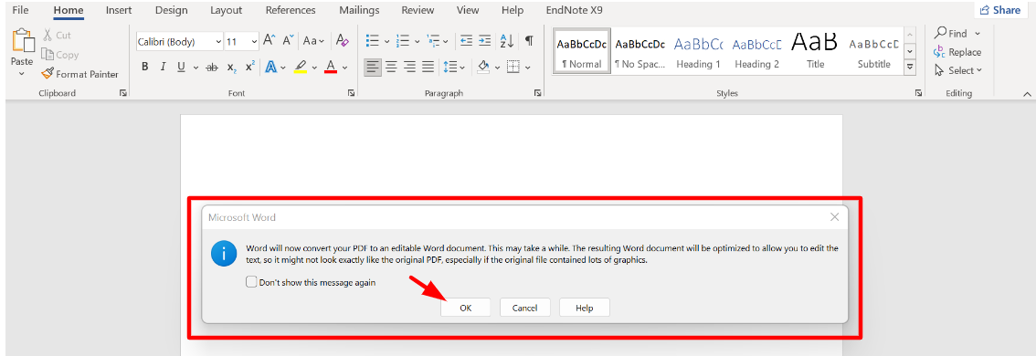 Convert PDF to text