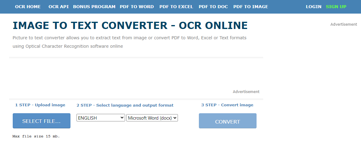 Online OCR